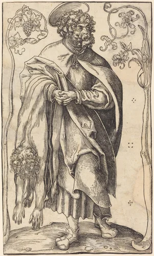 Saint Bartholomew by Lucas Cranach, print, 1472-1553
