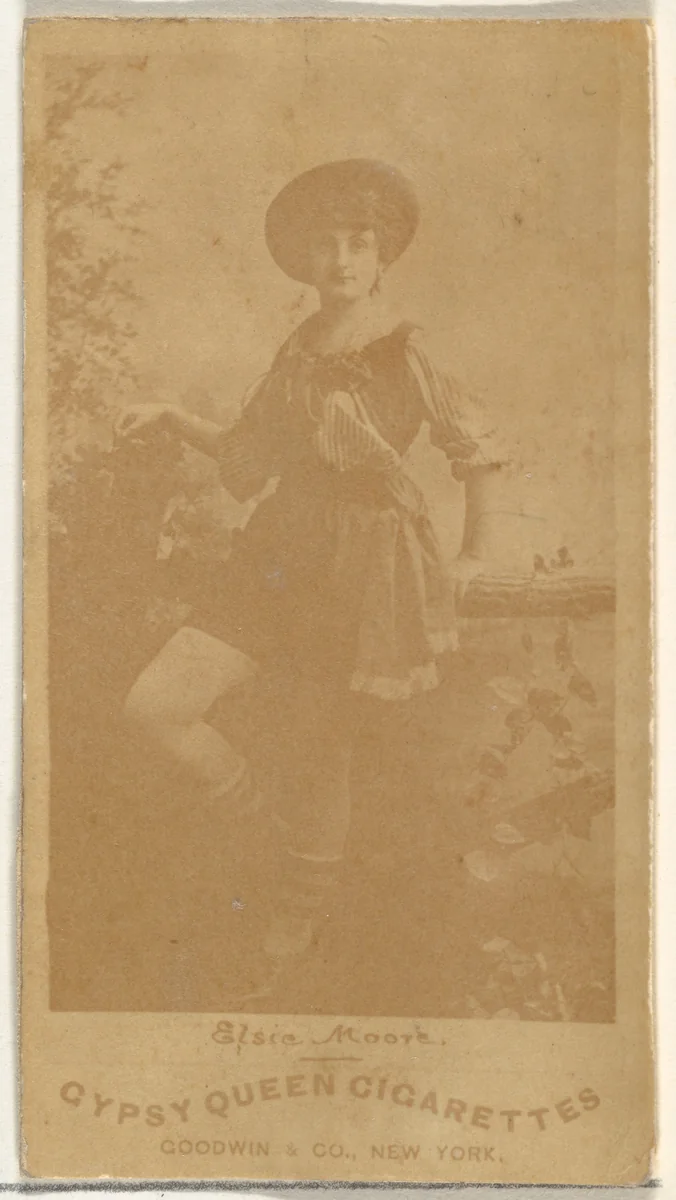 Elsie Moore, from the Actors and Actresses series (N171) for Gypsy Queen Cigarettes by Goodwin & Company, photograph, 1886-1890