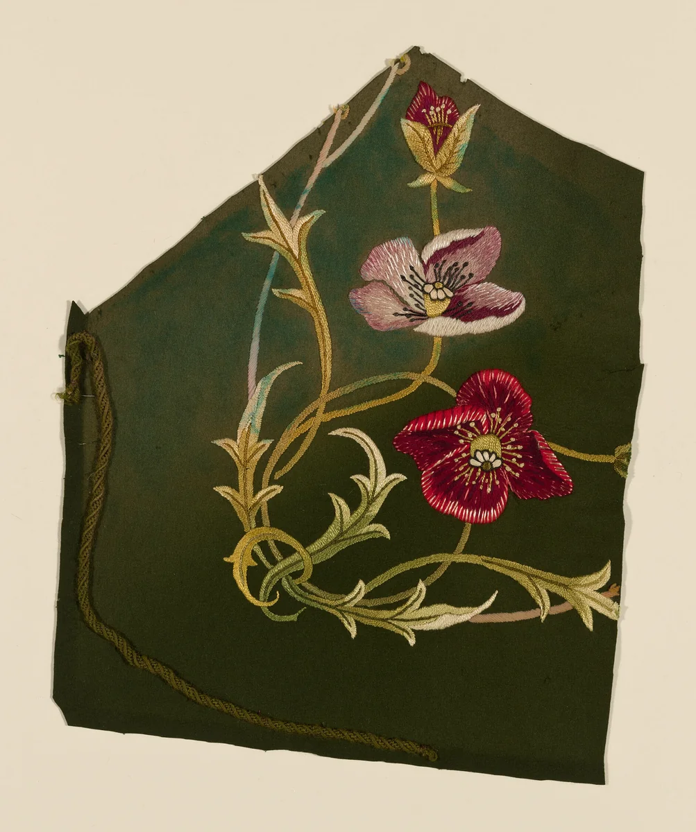 Fragment by England, textile, 1850-1900