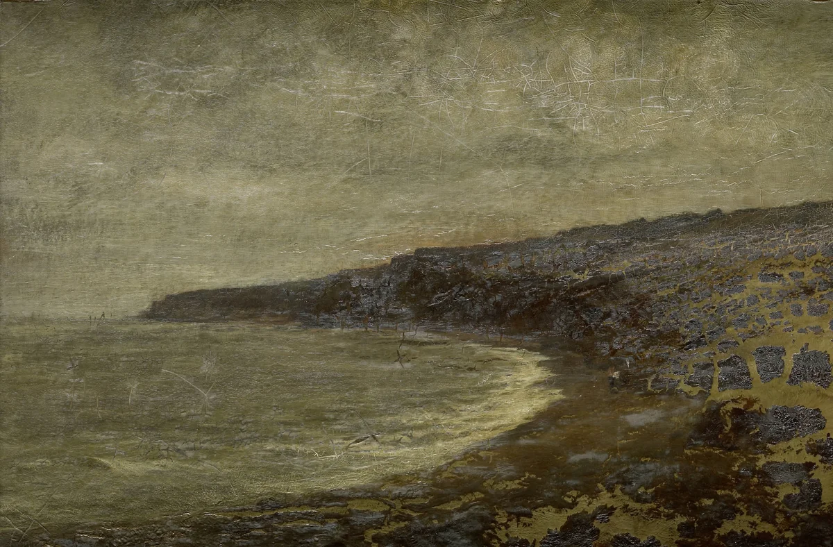 The Lonesome Bay by Arthur Hawksley, painting, 1886