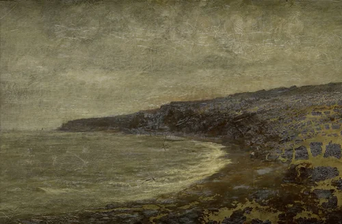 The Lonesome Bay by Arthur Hawksley, painting, 1886