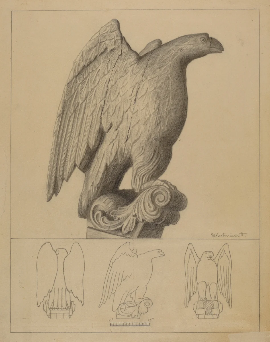 Eagle by Bernard Westmacott, index of american design, 1935-1942
