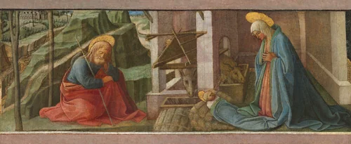 The Nativity by Fra Filippo Lippi, painting, 1445