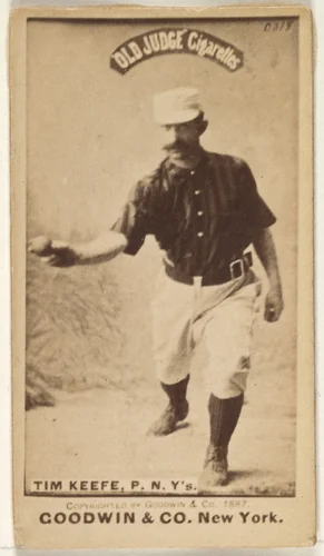Timothy John "Tim" Keefe, Pitcher, New York, from the Old Judge series (N172) for Old Judge Cigarettes by Goodwin & Company, photograph, 1887