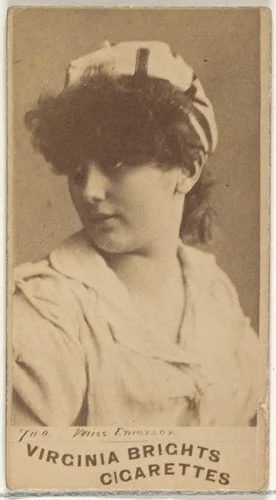Card 700, Miss Emerson, from the Actors and Actresses series (N45, Type 1) for Virginia Brights Cigarettes by Allen & Ginter, photograph, 1885-1891