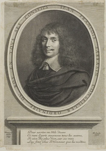 First Consul, Jean François Sarrazin by Robert Nanteuil, print, 1656