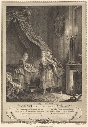 Le coucher by Louis Bosse, print, 1690-1830