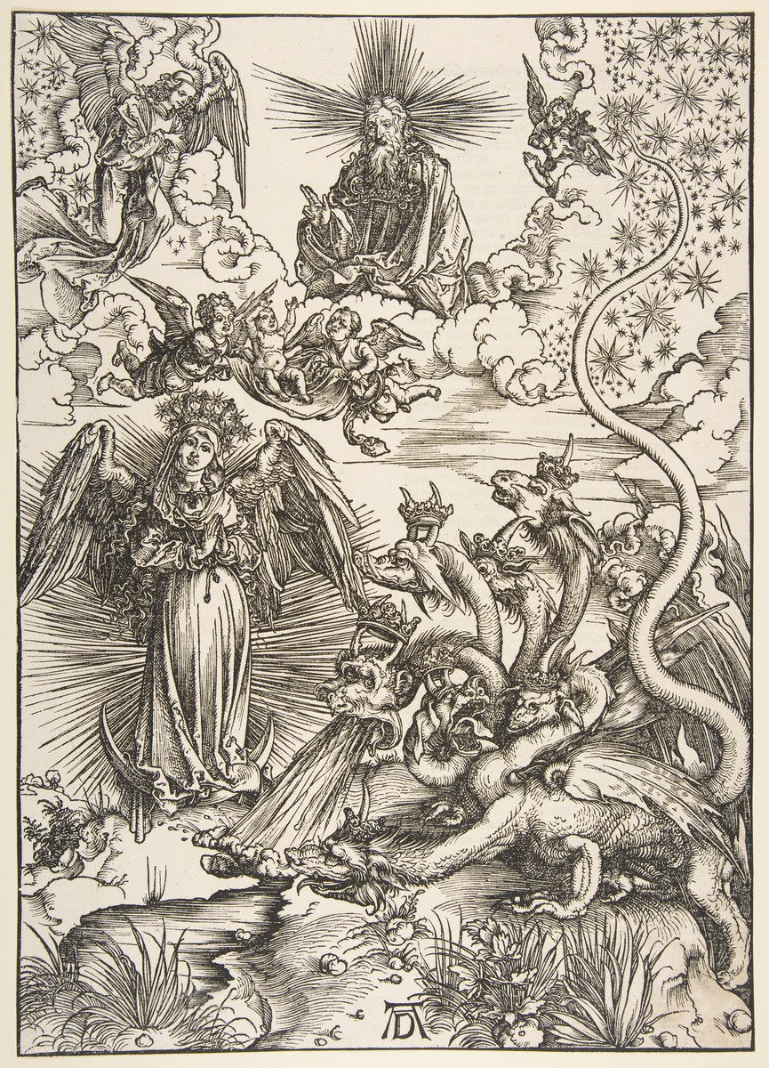 The Apocalyptic Woman, from "The Apocalypse" by Albrecht Dürer, print, 1511