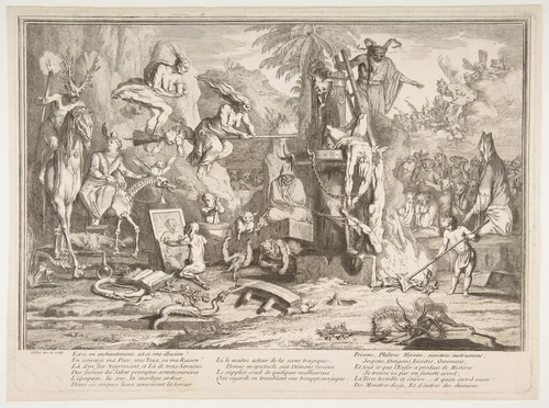 Est-ce un enchantment... by Claude Gillot, print, 1685-1722