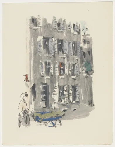 Duplicate of plate (facing page 222) from Mille Regrets (A Thousand Regrets) by Christian Bérard, illustrated book, 1947