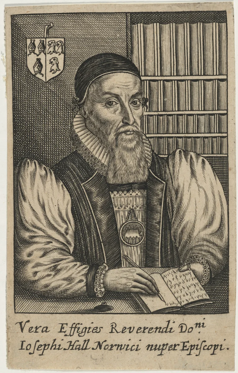 Joseph Hall, Bishop of Norwich by William Faithorne, print, 1616-1691