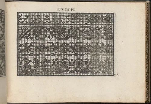 La Vera Perfettione del Disegno di varie sorti di recami, page 37 (recto) by Giovanni Ostaus, book, 1567