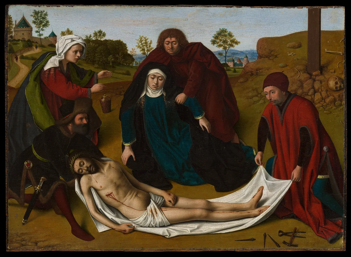 The Lamentation by Petrus Christus, painting, 1445-1455