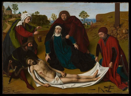 The Lamentation by Petrus Christus, painting, 1445-1455