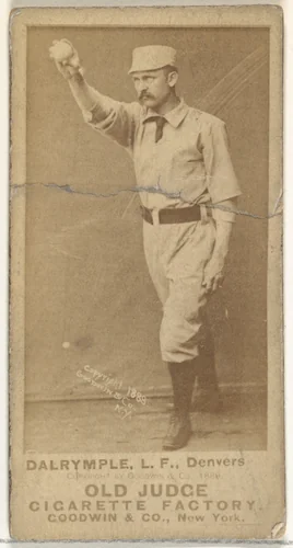 Abner Frank Dalrymple, Left Field, Denver, from the Old Judge series (N172) for Old Judge Cigarettes by Goodwin & Company, photograph, 1888