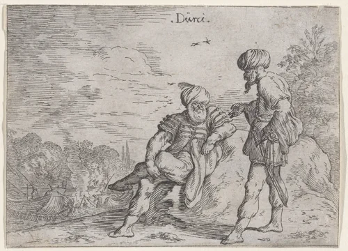 Turks, from a set of costume plates of different nations by Johann Wilhelm Baur, print, 1595-1645