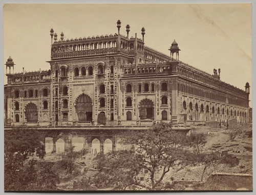 Exterior of Asaf-ud-Daula's Imambara, or Tomb by Felice A. Beato, photograph, 1858