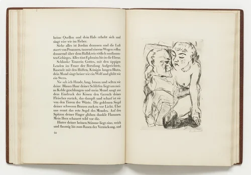 Plate (facing page 40) from Die Fürstin (The Duchess) by Max Beckmann, illustrated book, 1918
