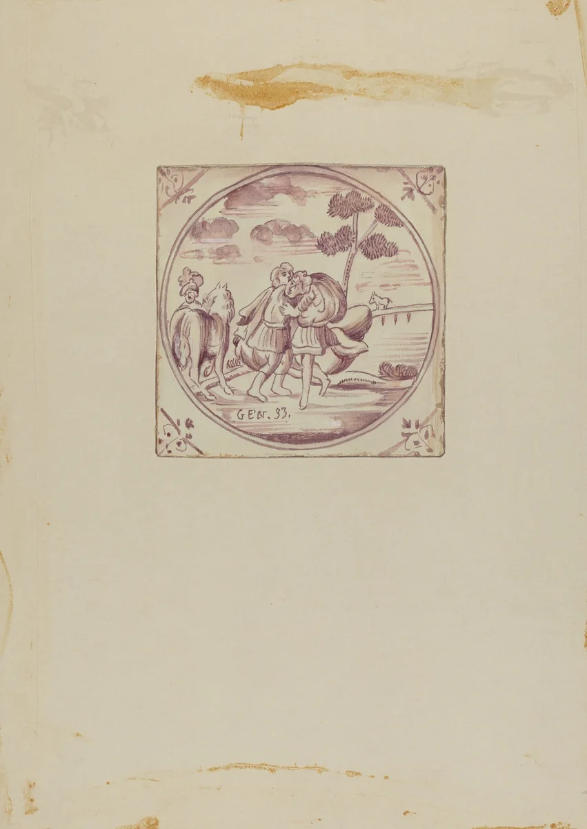 Fireplace Tiles by John Dixon, index of american design, 1936