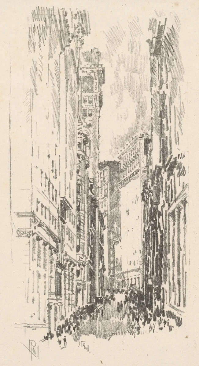 William Street by Joseph Pennell, print, 1904