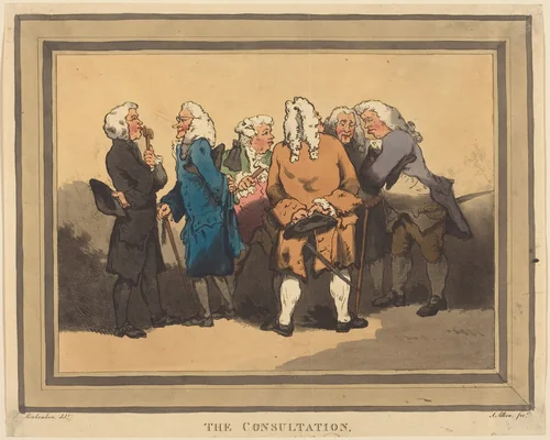 The Consultation by Thomas Rowlandson, print, 1785