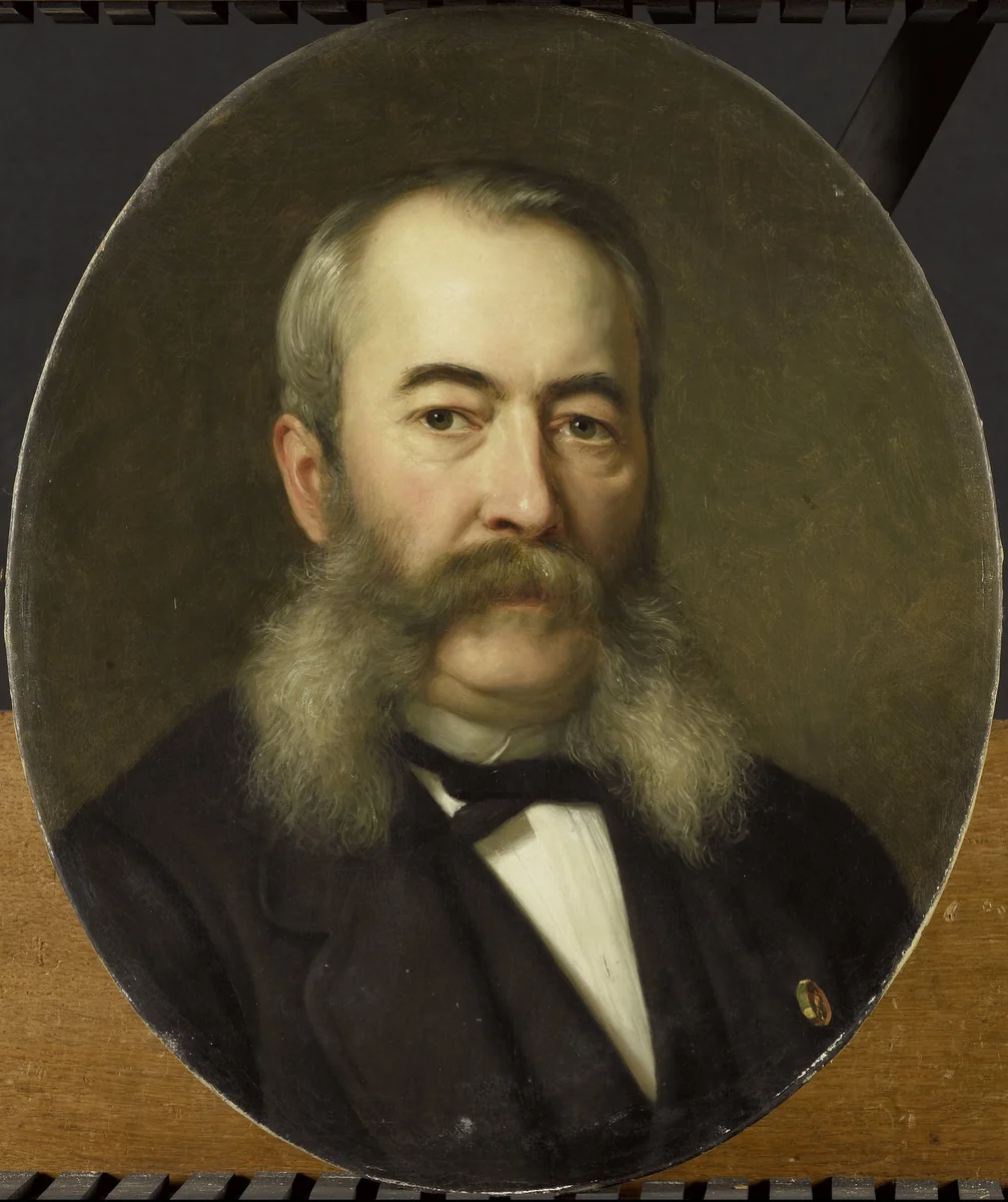 Herman Frederik ten Kate. Schilder (1822-91) by Johan Heinrich Neuman, painting, 1850-1890