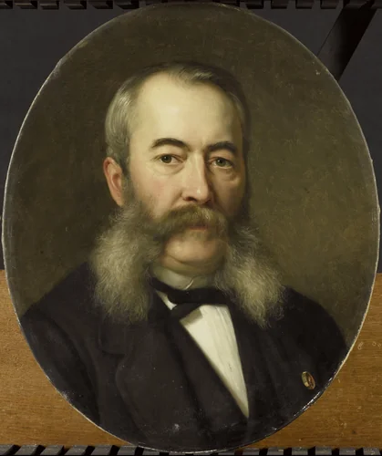 Herman Frederik ten Kate. Schilder (1822-91) by Johan Heinrich Neuman, painting, 1850-1890