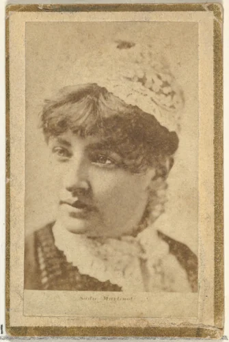 Sadie Martinot, from the Actresses and Celebrities series (N60, Type 2) promoting Little Beauties Cigarettes for Allen & Ginter brand tobacco products by Allen & Ginter, photograph, 1887