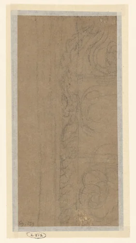 Deel van een ornament by anonymous, drawing, 1580-1620