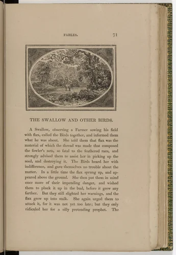 Headpiece (page 71) from The Fables of Aesop by Thomas Bewick, illustrated book, 1818