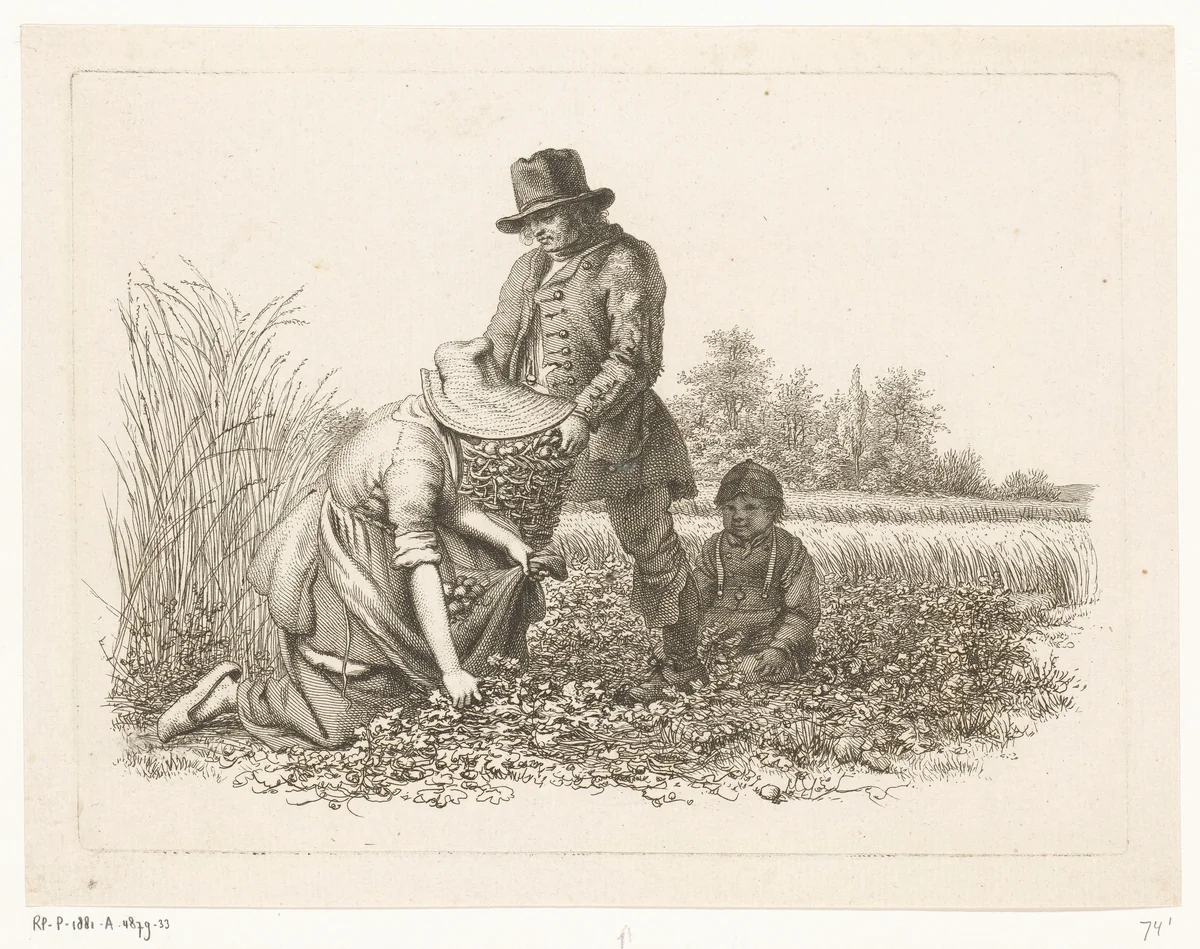 Aardappelrooiers by Jacob Ernst Marcus, print, 1813