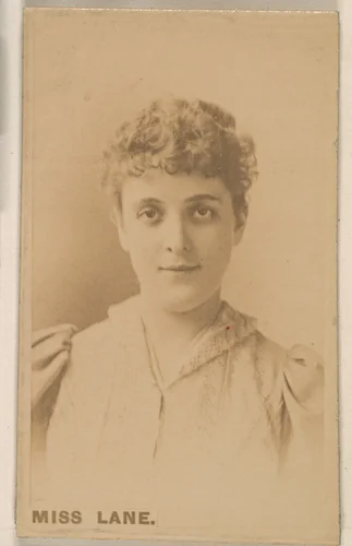 Miss Lane, from the Actresses series (N246), Type 1, issued by Kinney Brothers to promote Sporting Extra Cigarettes by Kinney Brothers Tobacco Company, photograph, 1888-1892