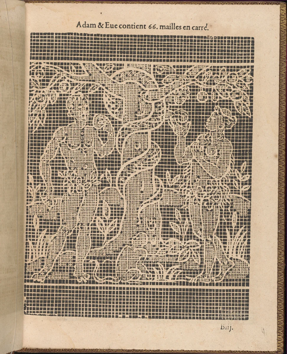 La Pratique de l'Aiguille, page 7 (recto) by Matthias Mignerak, book, 1605