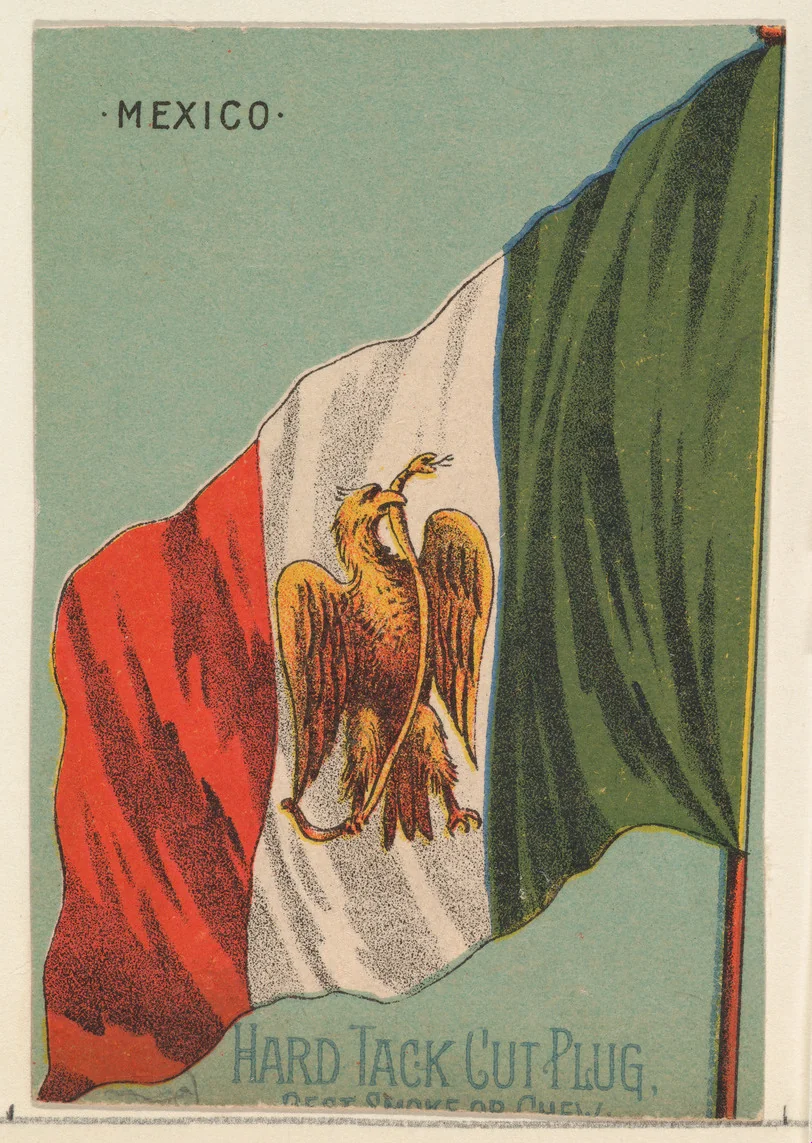 Mexico, from the National Flags series (N195) issued by Wm. S. Kimball & Co. by William S. Kimball & Company, print, 1891