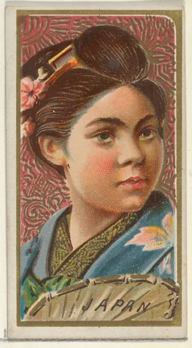 Japan, from the Types of All Nations series (N24) for Allen & Ginter Cigarettes by Allen & Ginter, print, 1889