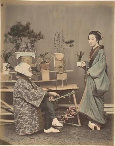 Florist by Suzuki Shin'ichi, photograph, 1870-1879