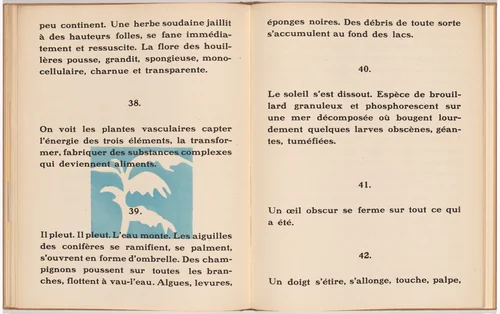 In-text plate (folio 23 verso) from La Fin du monde filmée par l'ange de N.-D. (The End of the World Filmed by the Angel of Notre Dame) by Fernand Léger, illustrated book, 1919