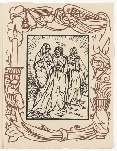 Plate (page 239) from Les Petites Fleurs de St. François (The Little Flowers of St. Francis) by Émile Bernard, illustrated book, 1928