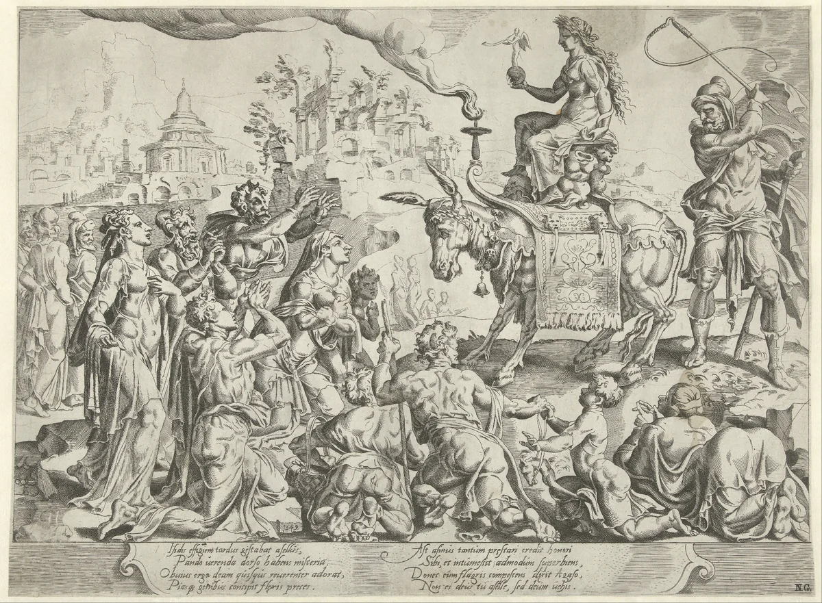 Admonition against Arrogance and Undeserved Honour by Dirck Volckertsz. Coornhert, print, 1549