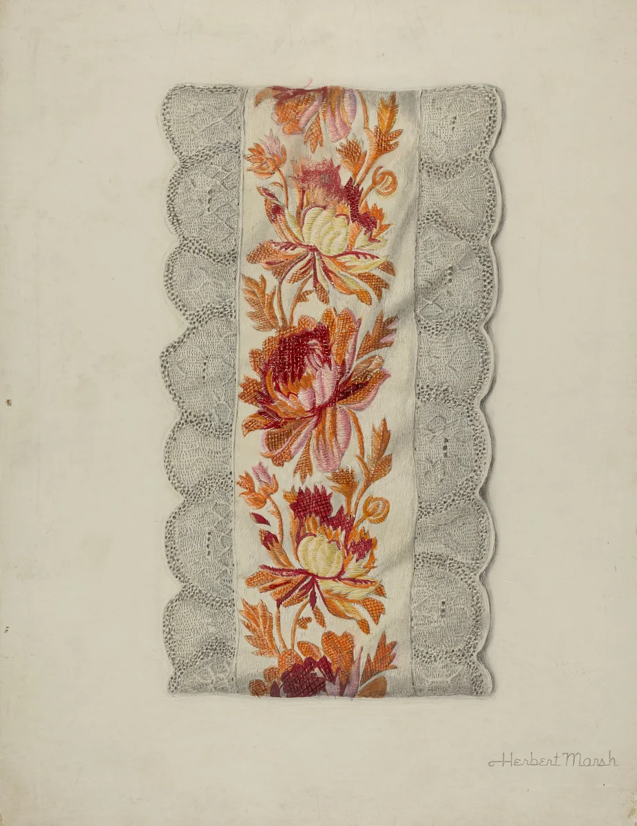 Dress Trimming by Herbert Marsh, index of american design, 1939