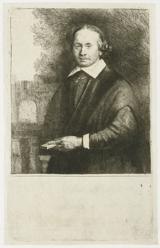 Jan Antonides van der Linden by Rembrandt van Rijn, print, 1665