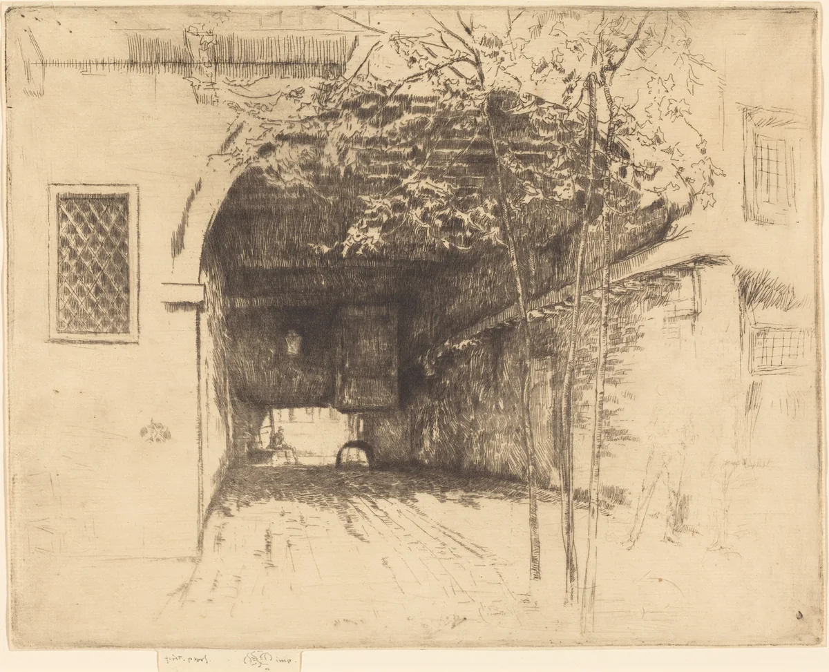 The Traghetto, No.I by James McNeill Whistler, print, 1879-1880