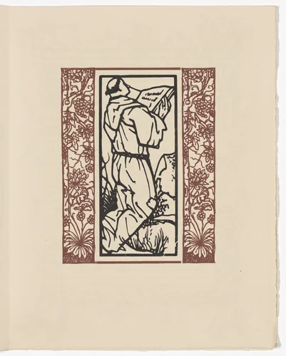 Plate (page 389) from Les Petites Fleurs de St. François (The Little Flowers of St. Francis) by Émile Bernard, illustrated book, 1928