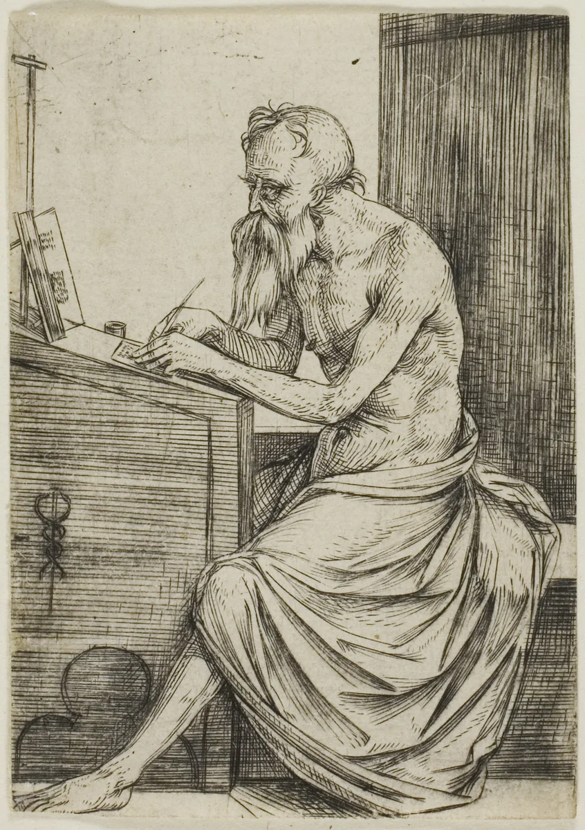 St. Jerome by Jacopo de' Barbari, print, 1501-1504