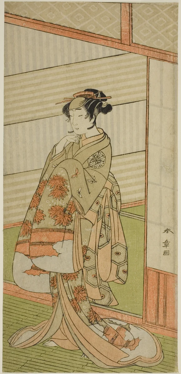 The Actor Nakamura Noshio I in an Unidentified Role by Katsukawa Shunsho (勝川 春章), print, 1767-1777