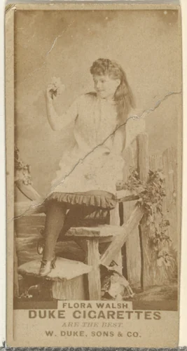 Flora Walsh, from the Actors and Actresses series (N145-7) issued by Duke Sons & Co. to promote Duke Cigarettes by W. Duke, Sons & Co., photograph, 1880-1889