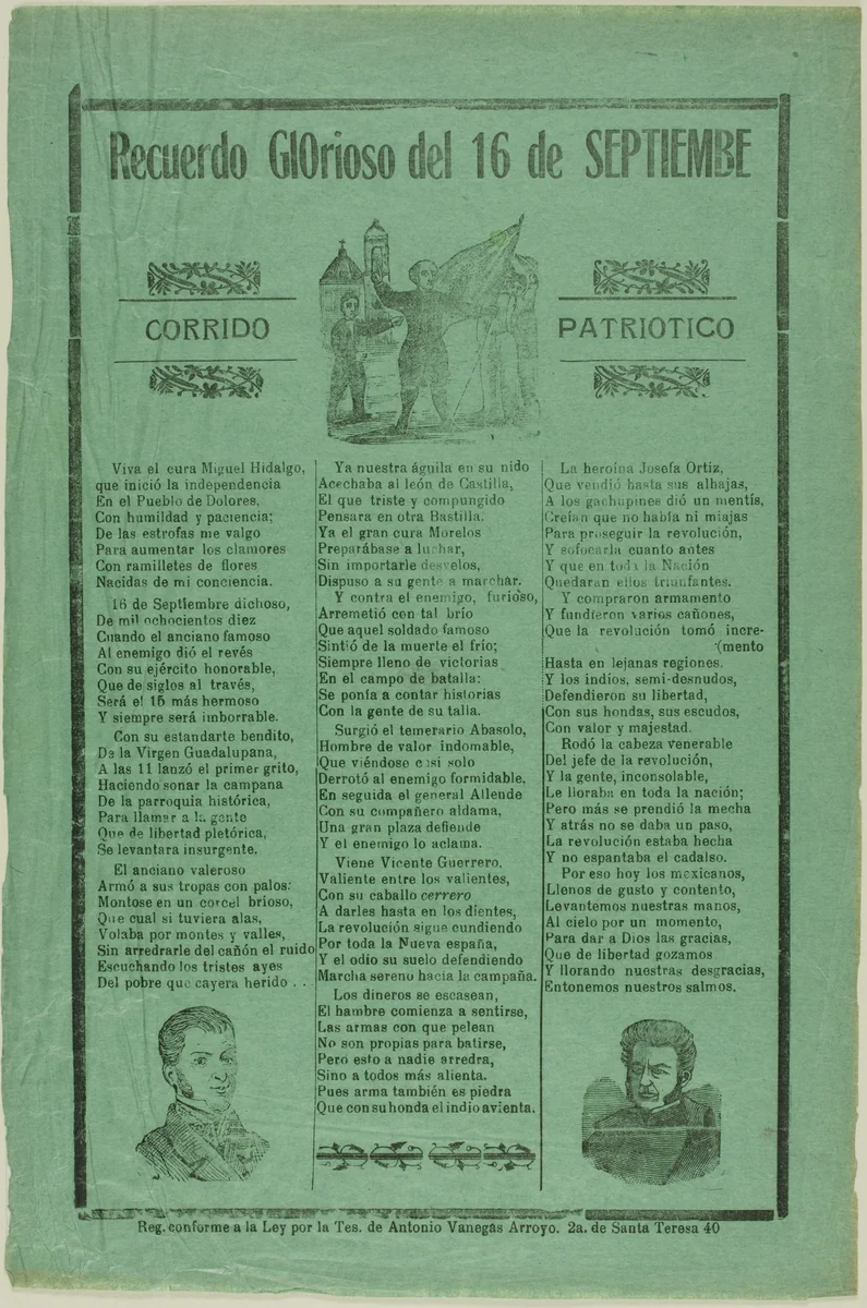 Glorious Remembrance of September 16th by Manuel Manilla
José Guadalupe Posada, print, 1850-1900