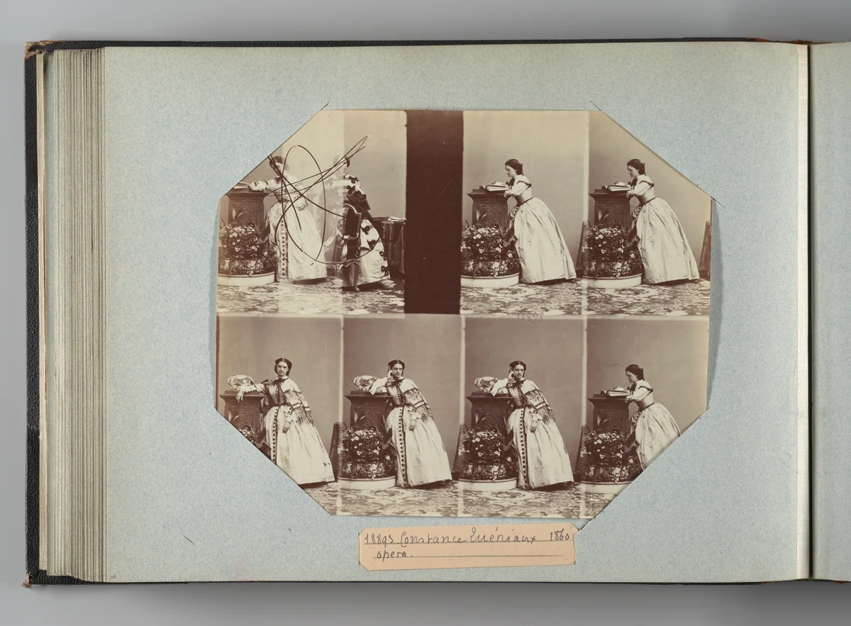 Constance Queniaux by André Adolphe-Eugène Disdéri, photograph, 1860