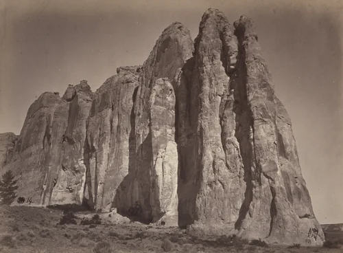 South Side of Inscription Rock, N.M. by Timothy O'Sullivan, photograph, 1871