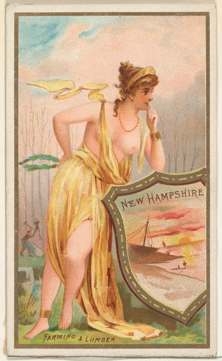 New Hampshire, from the Industries of States series (N117) issued by Duke Sons & Co. to promote Honest Long Cut Tobacco by W. Duke, Sons & Co., print, 1889